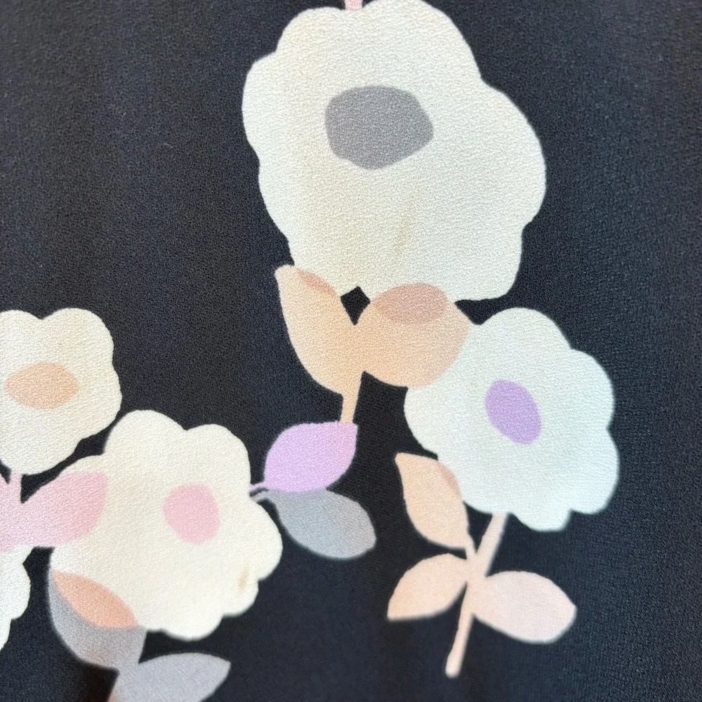 kate spade Floral Black Dress